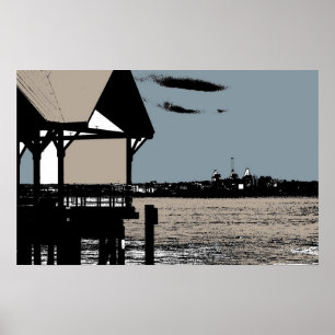 Poster Le front de mer de Lonsdale Quay