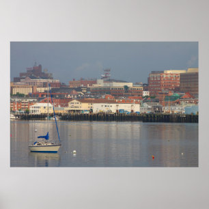 Poster Le front de mer du Maine de Portland
