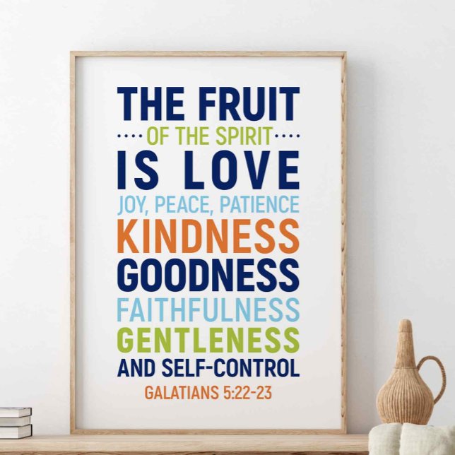 Poster Le Fruit De L'Esprit Est Amour, Galates 5:22-23 (Créateur téléchargé)
