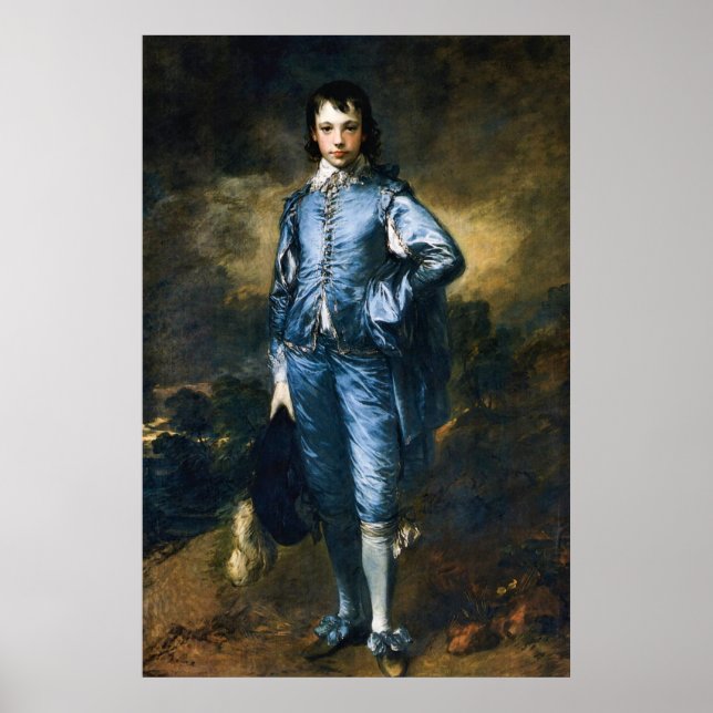 Poster Le garçon bleu par Thomas Gainsborough (Devant)