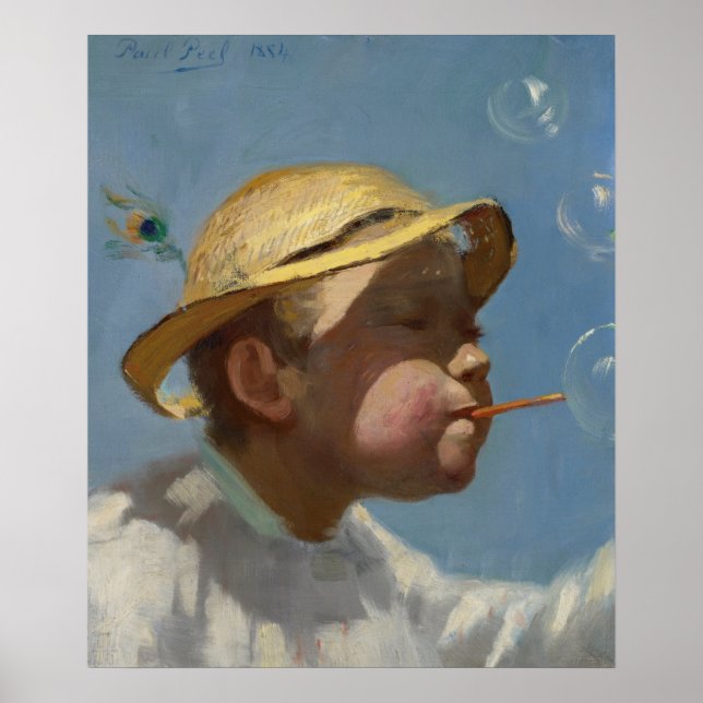 Poster Le garçon de la bulle par Paul Peel (Devant)