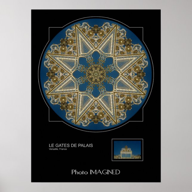 POSTER LE GATES DE PALAIS, VERSAILLE, FRANCE (Devant)