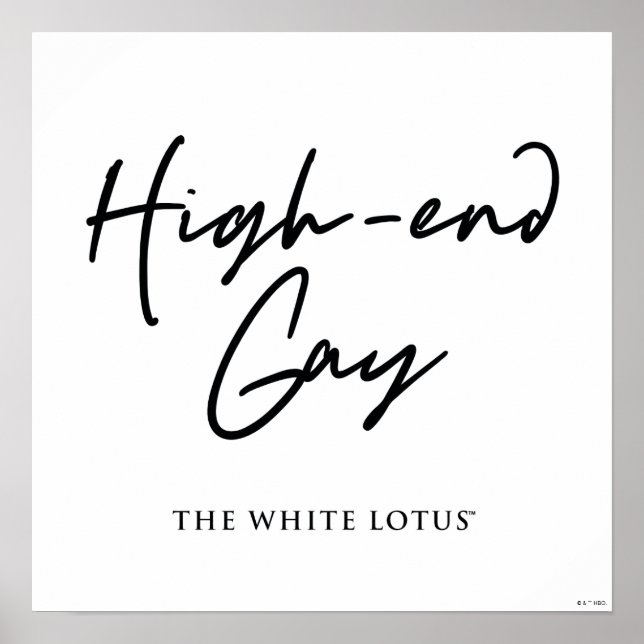 Poster Le Gay Haut De Gamme - Le Lotus Blanc (Devant)