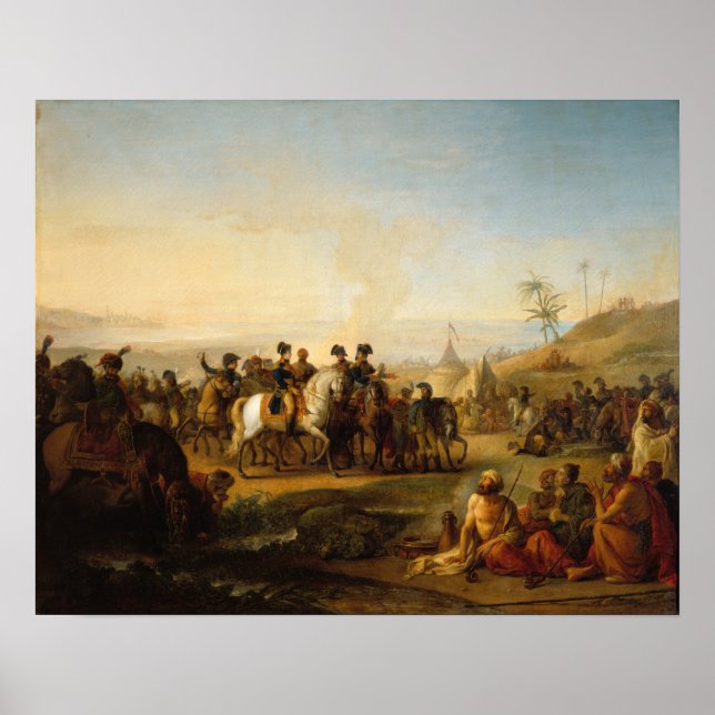 Poster Le général Bonaparte visite les fontaines de (Devant)