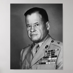 Poster Le Général Lewis Puller - 1952