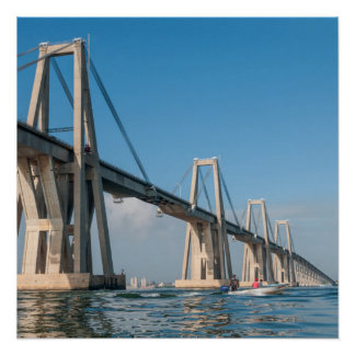 Poster Le Général Rafael Urdaneta Pont Maracaibo Venezuel