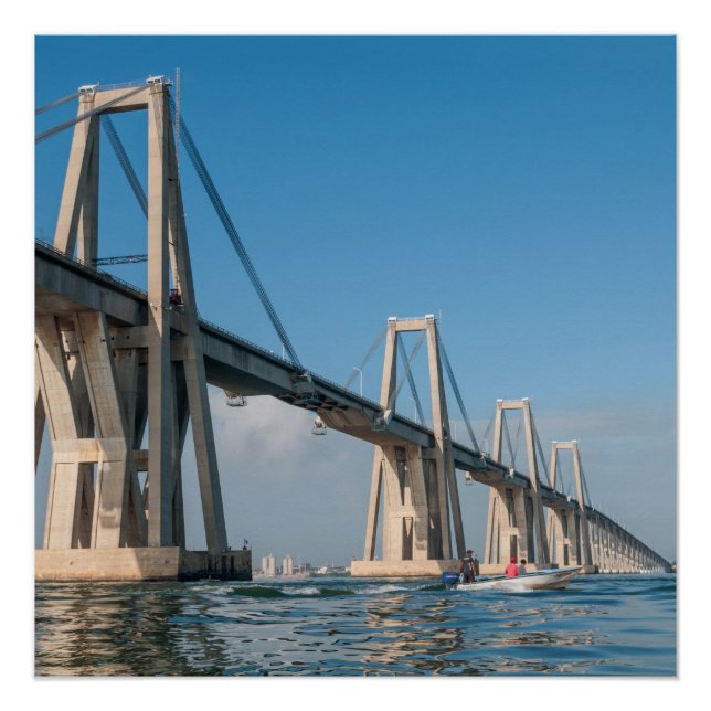 Poster Le Général Rafael Urdaneta Pont Maracaibo Venezuel (Devant)