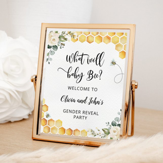 Poster Le genre d'abeille révèle le signe de bienvenue (Créateur téléchargé)