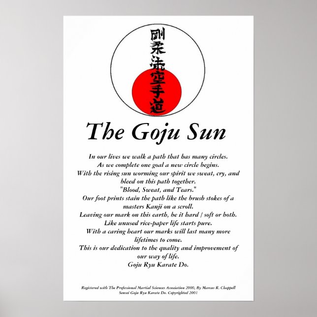 Poster Le Goju Sun (Devant)
