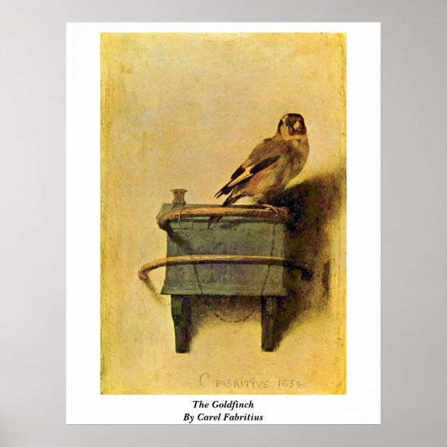 Poster Le Goldfinch. Par Carel Fabritius (Devant)