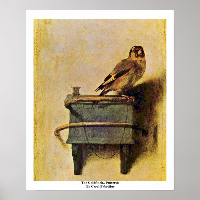 Poster Le Goldfinch, Puttertje Par Carel Fabritius (Devant)