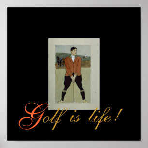 Poster Le golf est… Copie