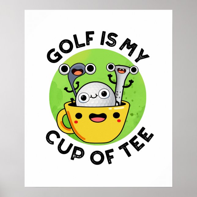 Poster Le Golf Est Ma Coupe Du Funny Golf Pun (Devant)