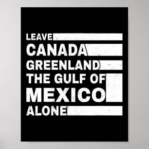 Poster Le Golfe de l'Amérique rétro Quitter le Canada Le