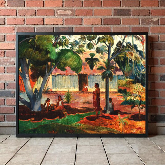 Poster Le grand arbre (1891) par Paul Gauguin (Créateur téléchargé)