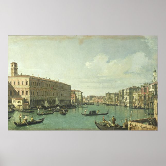Poster Le Grand Canal du pont du Rialto (Devant)