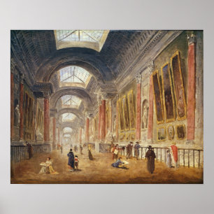 Poster Le grand Galerie du Louvre