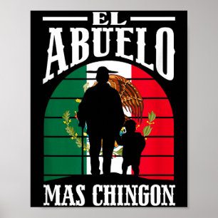 Poster Le grand-père le plus chingon drôle mexique mexica