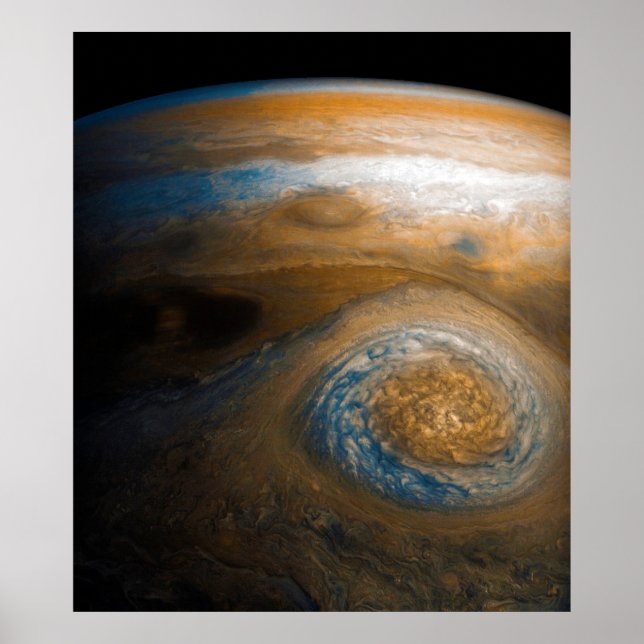 Poster Le grand pot rouge de Jupiter de Junocam (2017) (Devant)