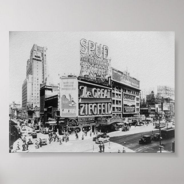 Poster Le Grand Ziegfeld Astor Theatre Broadway New York (Devant)