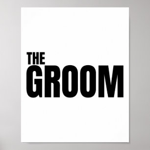 Poster Le Groom Est Mens Mariage Fiançailles Est Bachelor