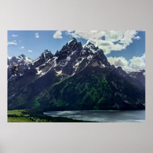 Poster Le Groupe Cathédral Du Grand Teton National
