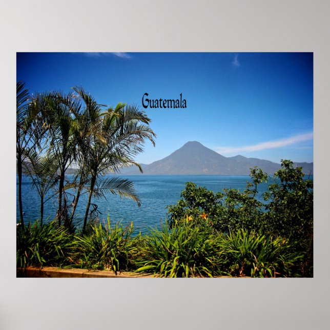 Poster Le Guatemala, le magnifique paysage naturel (Devant)