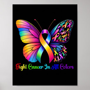 Poster Le Guerrier Lutte Contre Le Cancer Dans Tous Et To