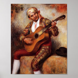Poster Le guitariste espagnol (par Pierre-August Renoir)
