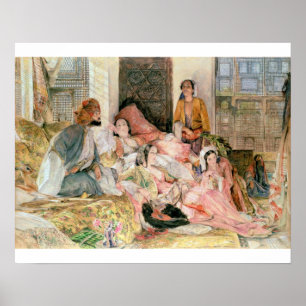 Poster Le Harem, vers 1850