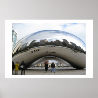 Poster Le haricot du Millennium Park Chicago