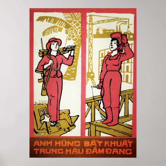 Poster Le héros est un Vietnam indomptable et courageux (Devant)
