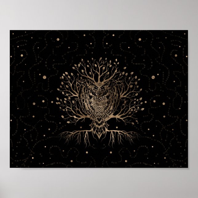 Poster Le hibou d'or (Devant)