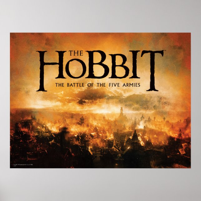 Poster Le Hobbit : LA BATAILLE DU Logo CINQ ARMIES™ (Devant)