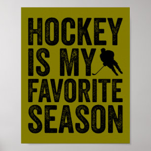 Poster Le hockey est ma saison préférée