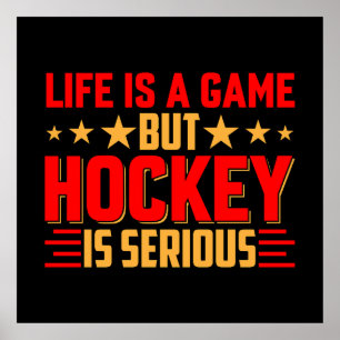 Poster Le hockey est sérieux