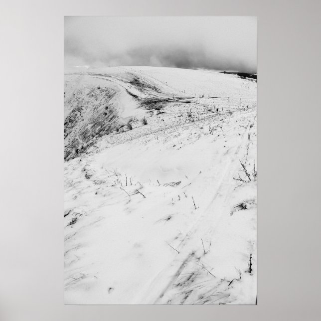 Poster Le Hohneck en hiver, Vosges, France (Devant)