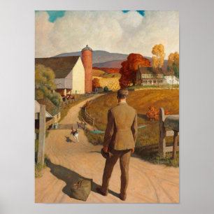 Poster Le Homecoming, 1945 par Newell Convers Wyeth