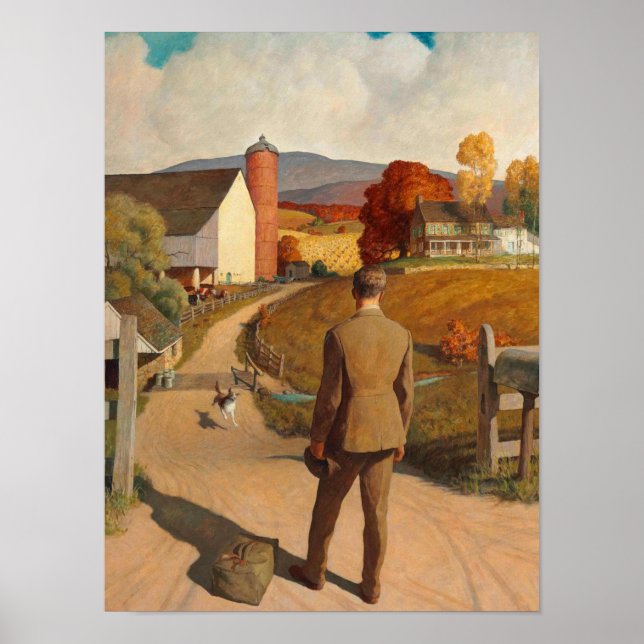 Poster Le Homecoming, 1945 par Newell Convers Wyeth (Devant)