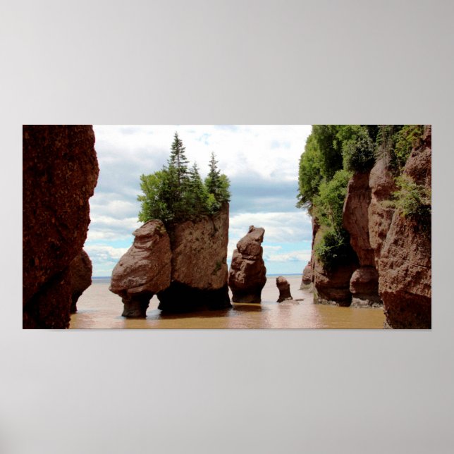 Poster Le Hopewell Rocks Canada (Devant)