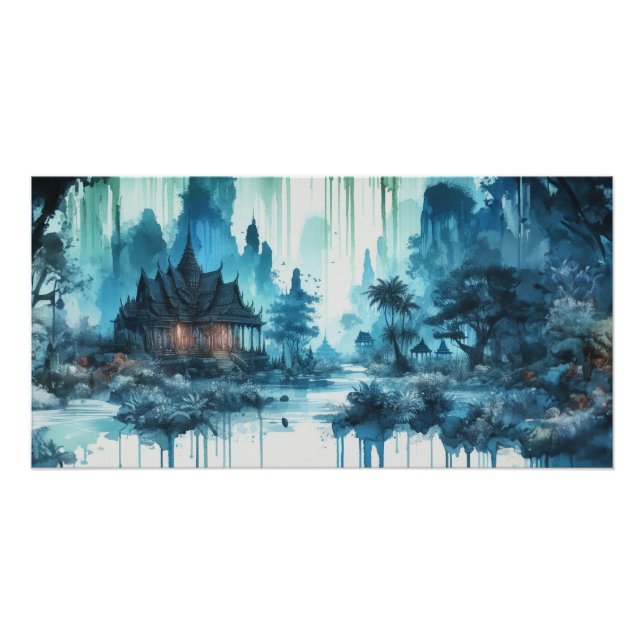 Poster Le japon en coulure (Devant)