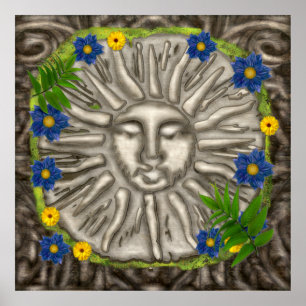 Poster Le jardin Art populaire du Nouvel Âge
