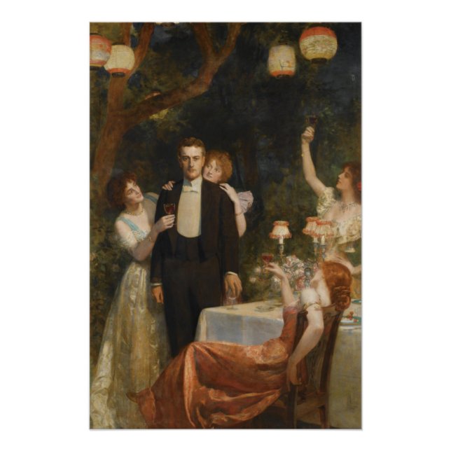 Poster Le Jardin d'Armide (par John Collier) (Devant)