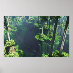 Poster Le jardin de flottement