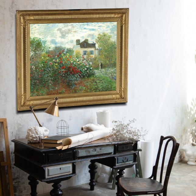 Poster Le jardin de l'artiste à Argenteuil par Claude Mon (Créateur téléchargé)