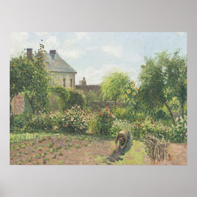 Poster Le jardin de l'artiste à Eragny Camille Pissaro (Devant)