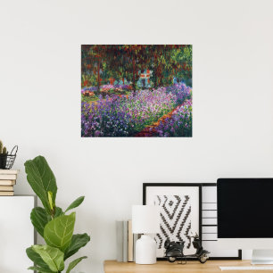 Poster Le jardin de l'artiste à Giverny par Claude Monet