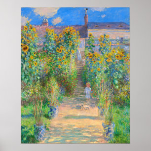 Poster Le jardin de l'artiste à Vétheuil