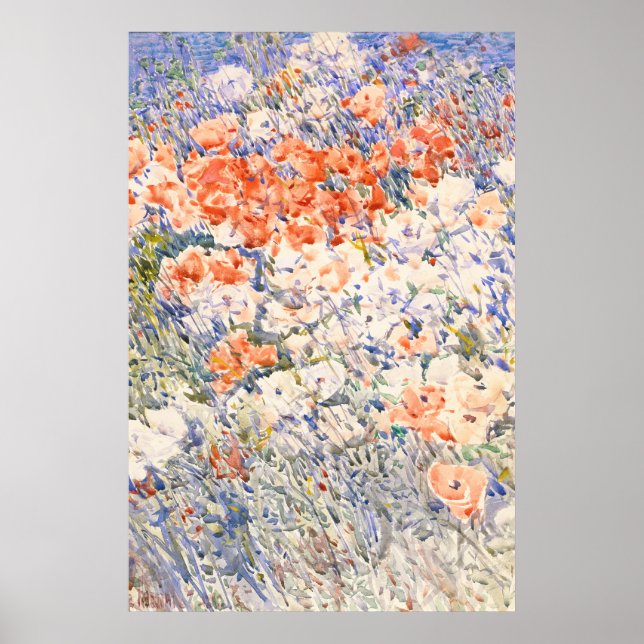 Poster Le jardin de l'île de Childe Hassam. (Devant)