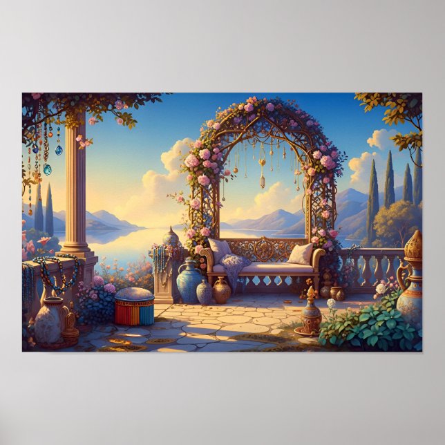 Poster Le Jardin de Lumière Douce (Devant)